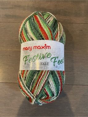Festive Feet Sparkle Holiday Yarn Wool